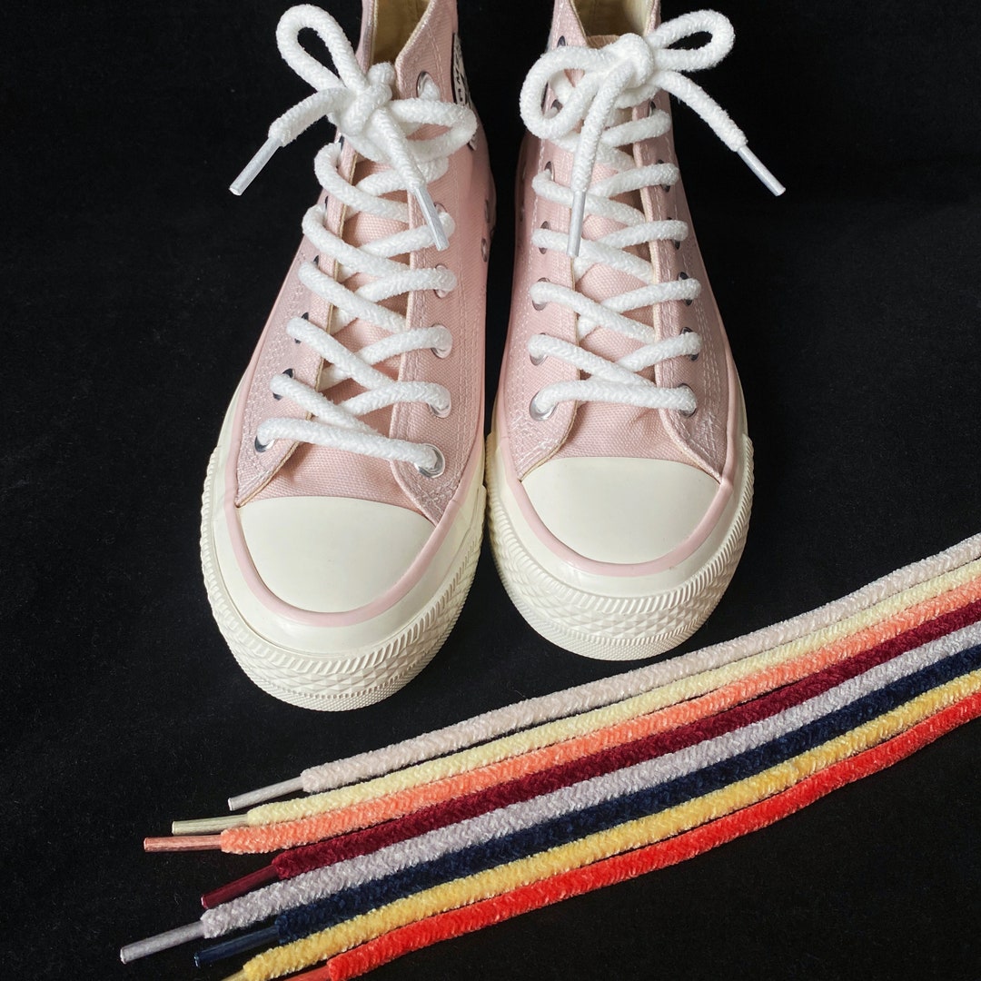 5mm Rope Velvet Shoelaces 9 Colors Etsy