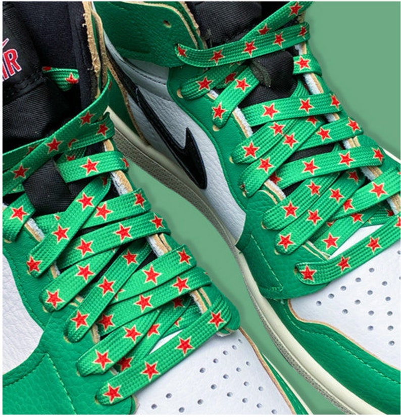 55  Green red shoe laces for Trend in 2022