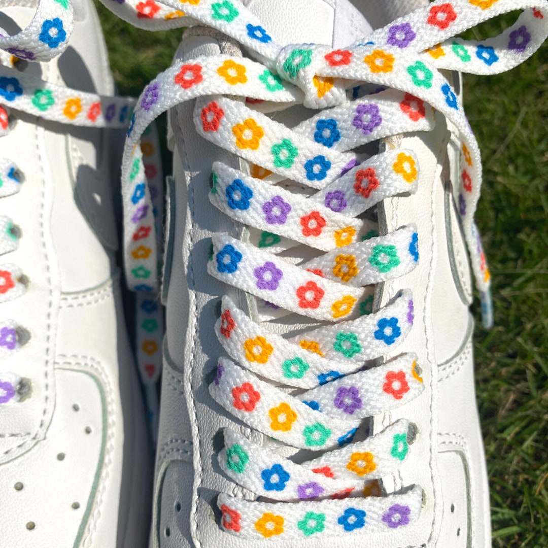Flower Shoe Laces With Flower Charms - Etsy