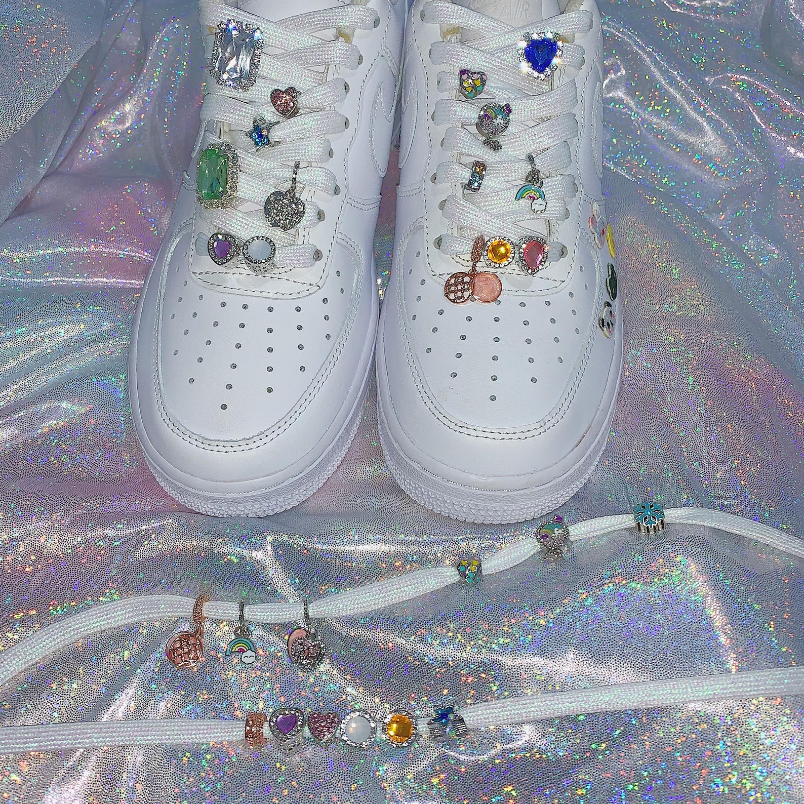 Opal Shoelace Beads Alloy Shoelaces Pendants Beads on Etsy