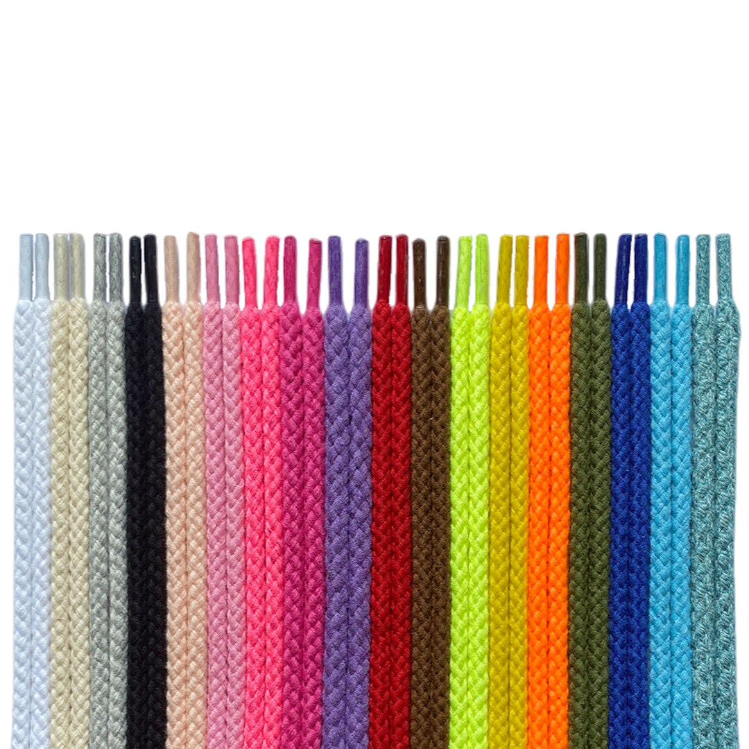 Twist Cotton Shoelaces, Rope Shoe Laces, Braided Strings ONE PAIR Etsy