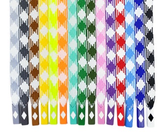 Cordon à capuche plat en coton avec bouchons métalliques - 15 couleurs