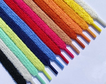 Flat Fuzzy Shoelaces - 17 Colors