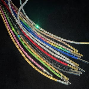 1pair Rope Shoelaces, Sparkle Shoe Strings, Glitter Laces