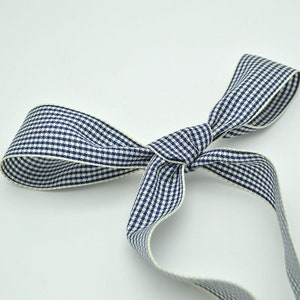 Houndstooth Shoe Lace, Gingham Shoe Strings, Fat Shoelaces 6 Colors Navy blue