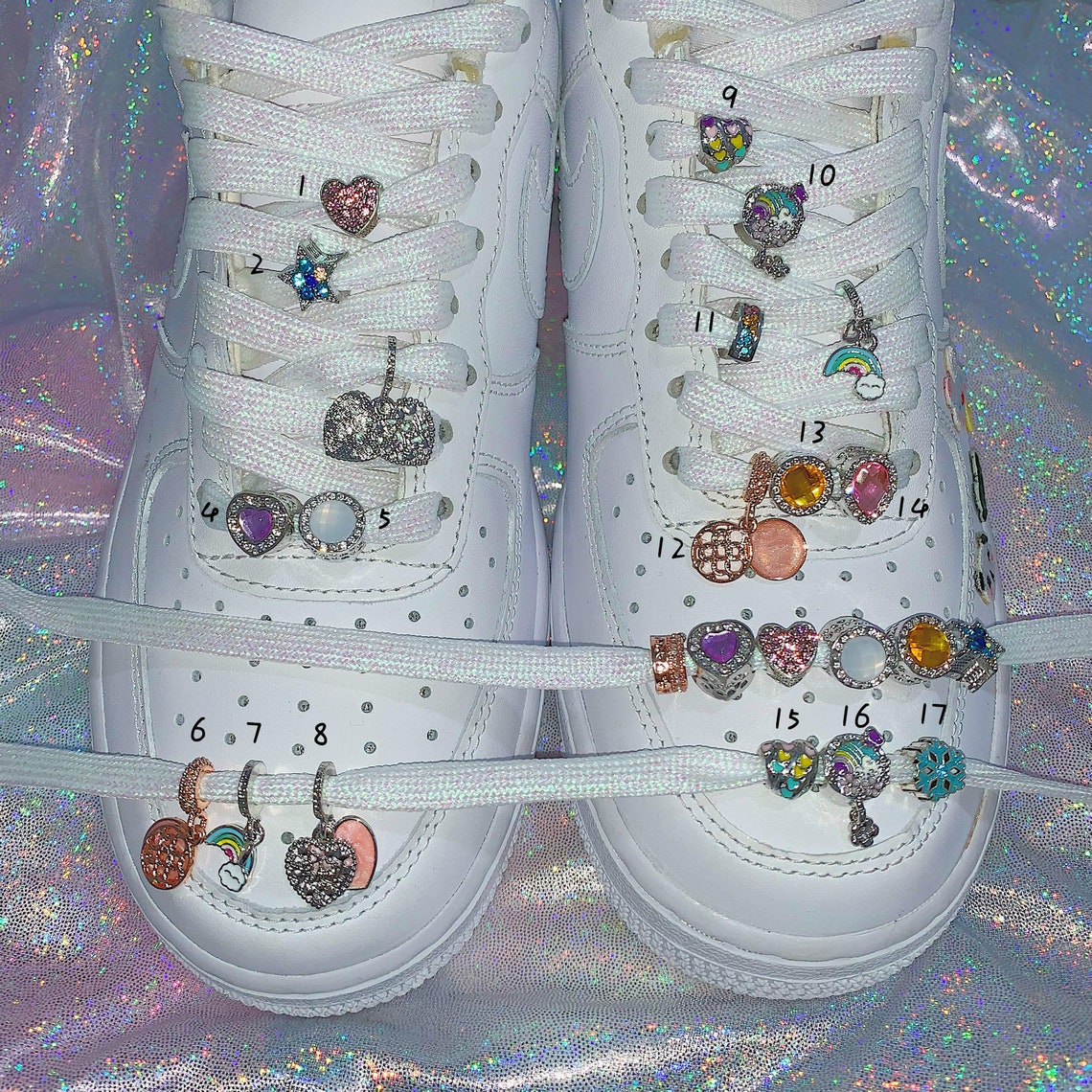 Opal Shoelace Beads Alloy Shoelaces Pendants Beads on Etsy