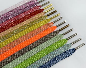 Glitter Flat Shoelace