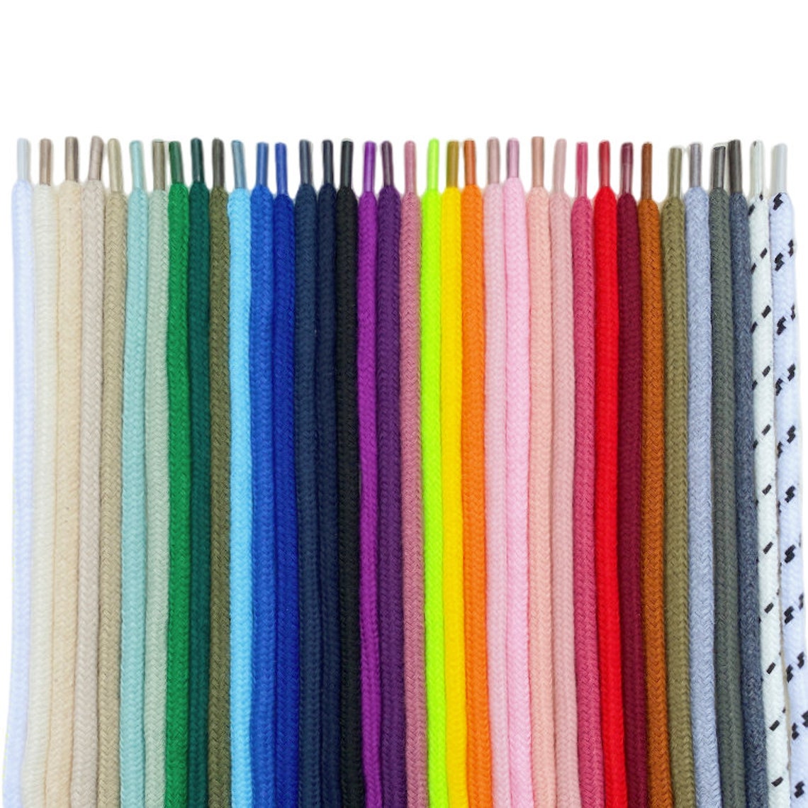 Round Cotton Hoodie String, Core Basic Strings 36 Colors image 1