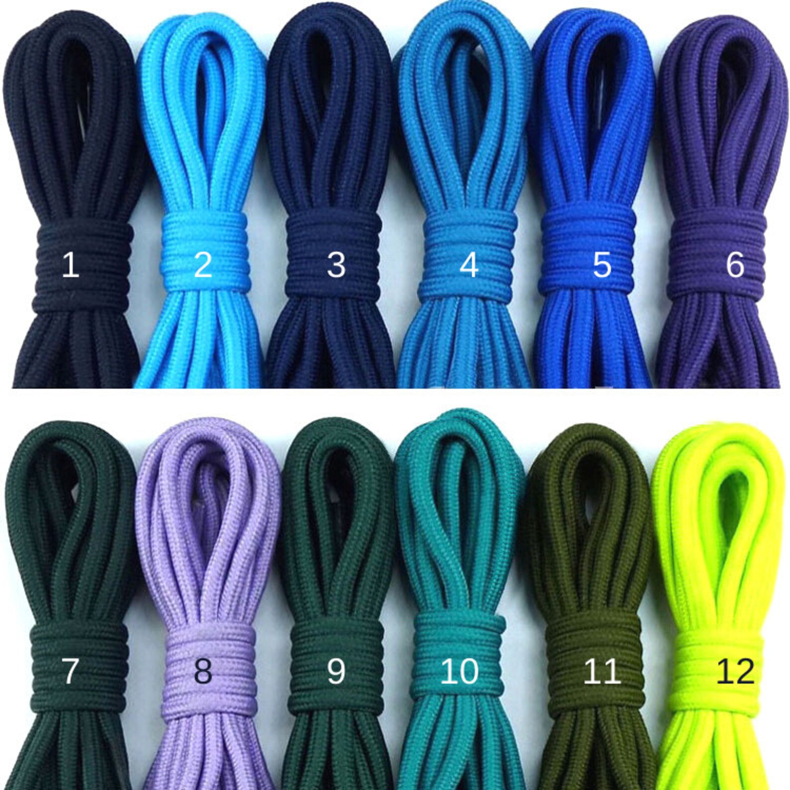 Rope Shoe Strings Round Cord Shoelaces ONE PAIR Etsy