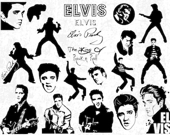 Elvis Presley Svg Etsy