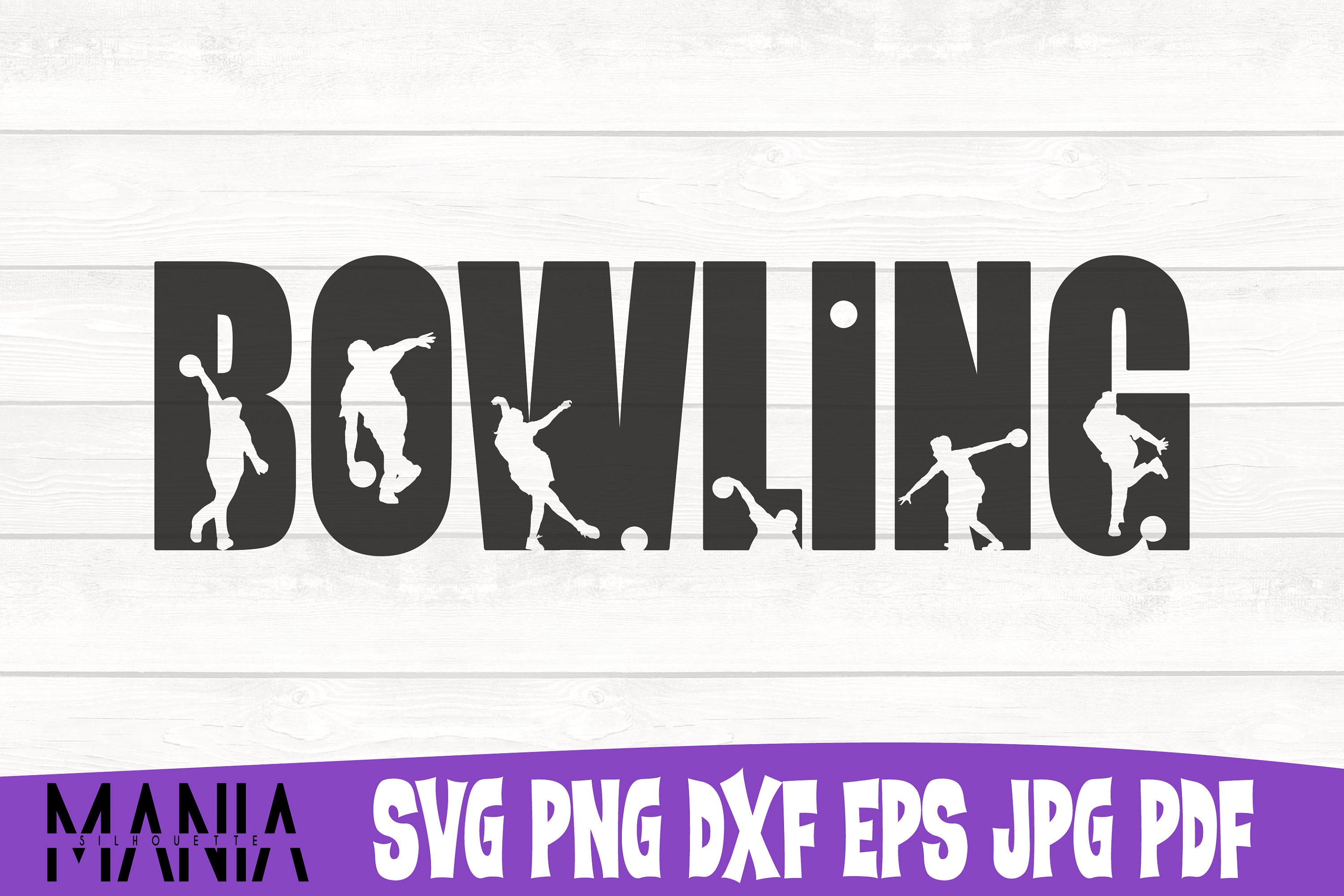 Bowling SVG Cut File Bowling Shirt SVG Bowling Silhouette Etsy UK