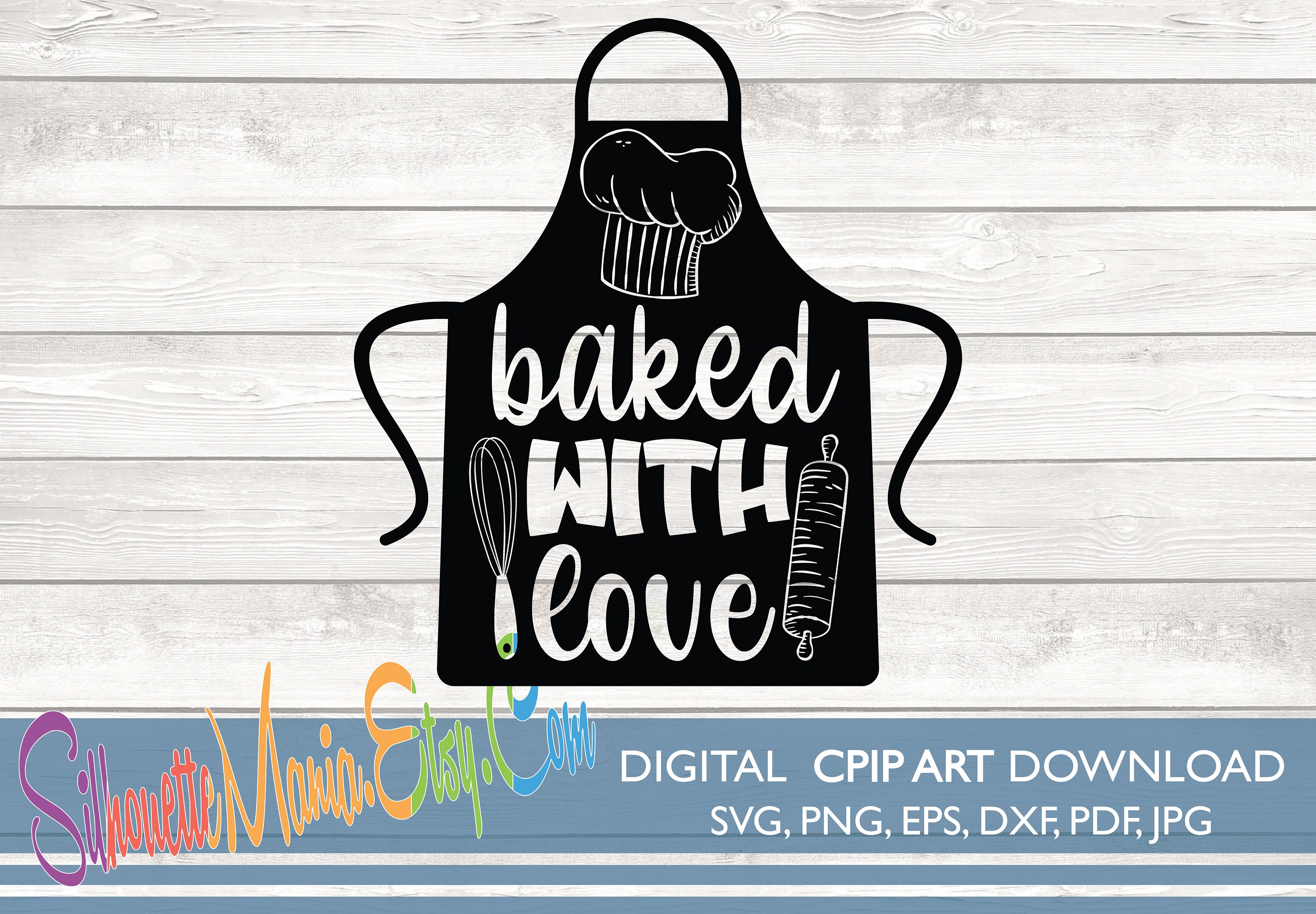 Baked With Love SVG Bakery Quote SVG Kitchen SVG Kitchen - Etsy Australia