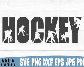 Hockey SVG Schnittdatei, Hockey Shirt SVG, Hockey Silhouette SVG, Hockey Cut Datei, Sofortiger Download, kommerzielle Nutzung