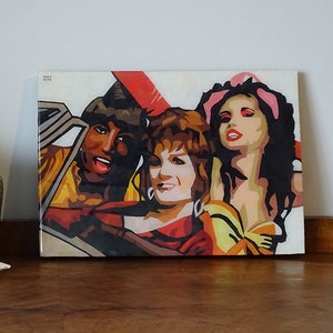 Vida, Noxeema & Chi-Chi, To Wong Foo, Thanks for everything. Julie Newmar fan art-collage paper mosaic image 1