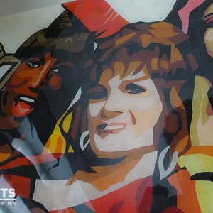 Vida, Noxeema & Chi-Chi, To Wong Foo, Thanks for everything. Julie Newmar fan art-collage paper mosaic image 4