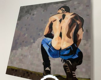 Ass crack - Homoerotic art - gay art