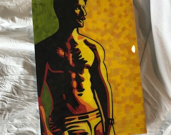 Homoerotic Collage - Paper Mosaic - Mr Sam Morris portrait