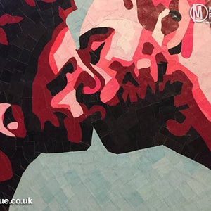 Homoerotic Collage Paper Mosaic Beso Gay Kiss Gay Love - Etsy