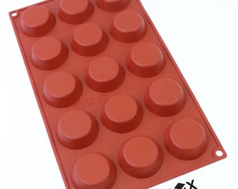 Oggibox 15-Cavity Petite Silicone Mold for Homemade Tart, Quiche, Pastry, Pudding, Jello, Cake, Pie, and More Pack of 2