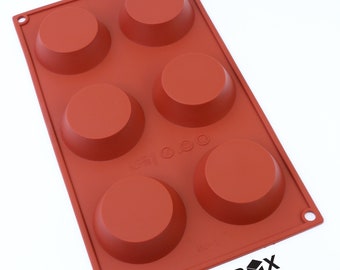 Oggibox 6-Cavity Petite Silicone Mold for Homemade Tart, Quiche, Pastry, Pudding, Jello, Cake, Pie, and More Pack of 2