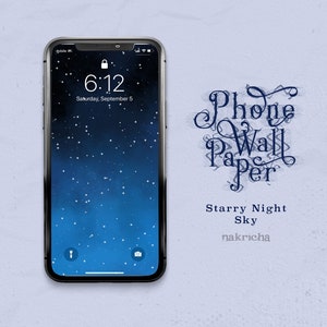 Starry Night Sky Phone Wallpaper | iPhone & Android - Digital Download
