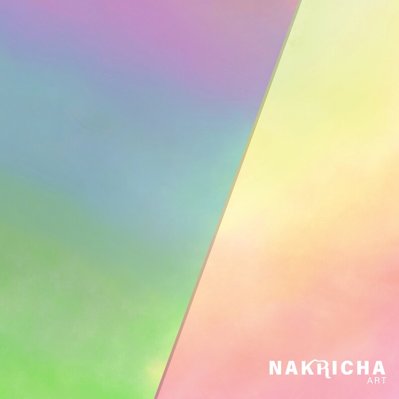 Pattern Background Rainbow Watercolor Digital Paper Scrapbooking Paper For Personal and Small Commercial Use