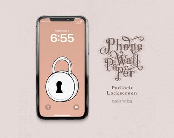 Padlock Phone Wallpaper | iPhone & Android - Digital Download