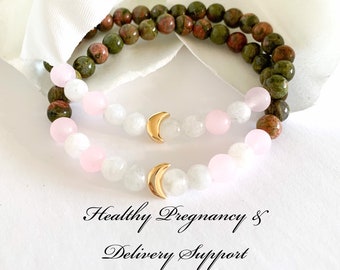 Ultimate Pregnancy beaded Crystal Bracelet, Happy Pregnancy Gift Ideas for Healthy Mother and Baby