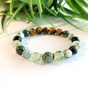 Ultimate Women’s Protection Bracelet – Earthy Woodland Beaded Bracelet