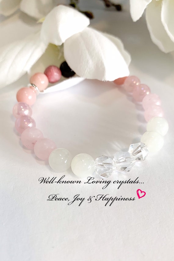 Rose Quartz Crystal Bracelet to Attract Love
