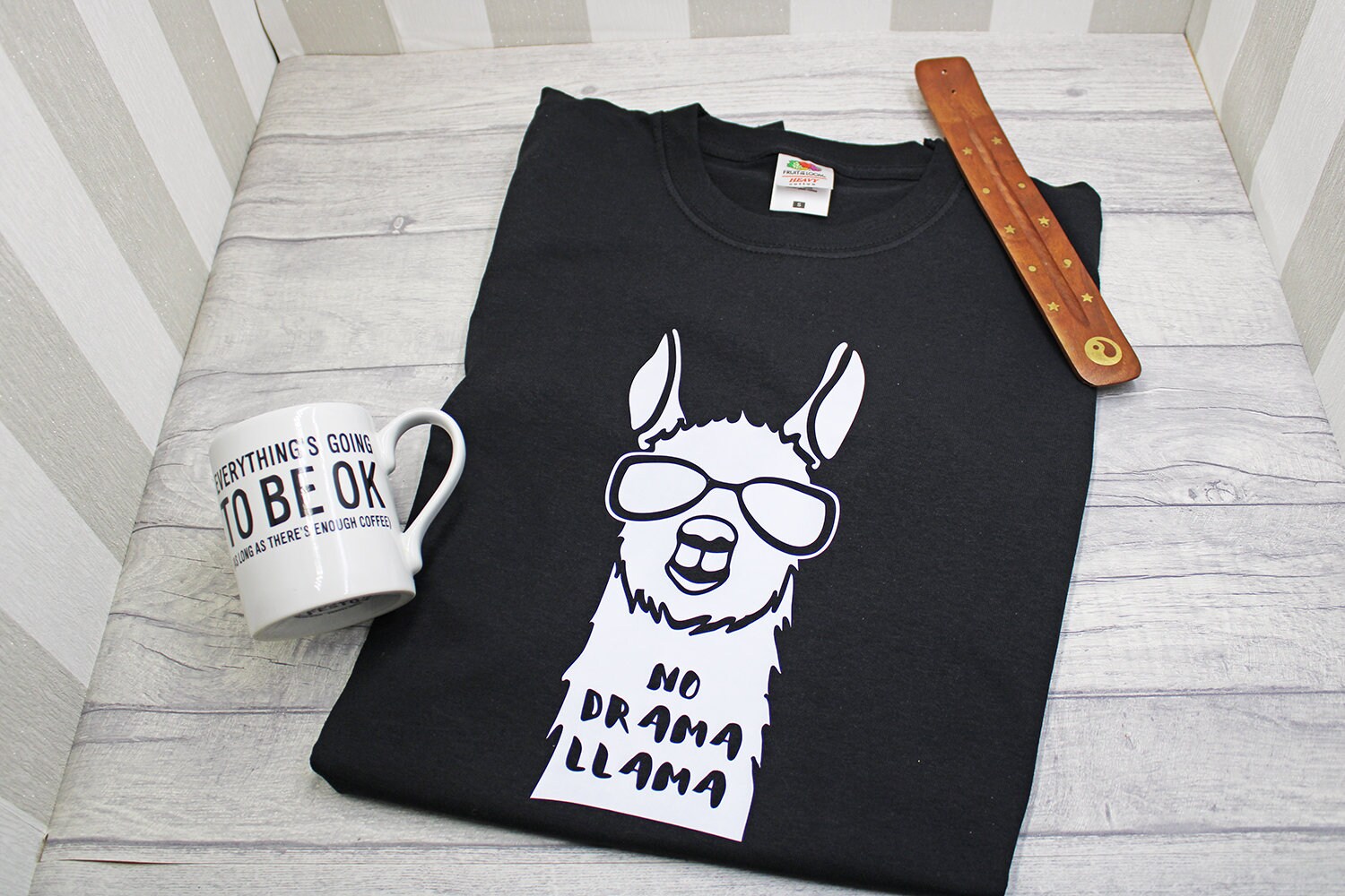 No Drama Llama Cotton T-shirt / Llama T-shirt / Funny T-shirt - Etsy UK