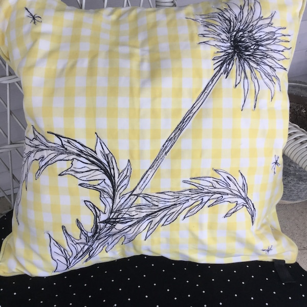 Dandelion pillow cover
