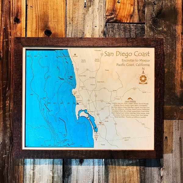 3d Map San Diego Etsy