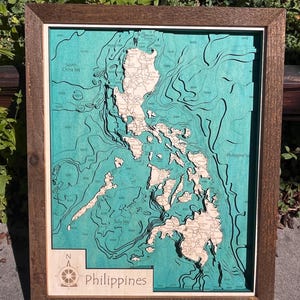 Custom Lake Maps, 3D Lake Depth Map, Choose from 10000 Lakes, Cabin Decor, Lake House, Nautical Decor | Nautical Gift, Unique Christmas Gift