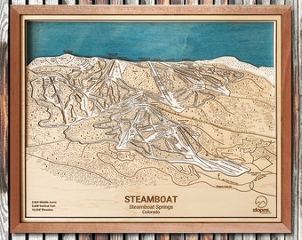 Steamboat Ski Trail Map Steamboat Trail Map - Etsy