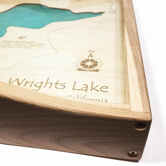 Wrights Lake California Serving Tray Custom Personalized Etsy