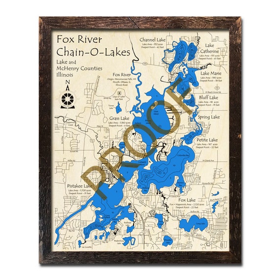 Chain o lakes map