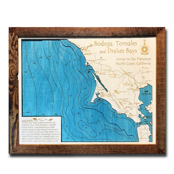 Tomales Bay Depth Chart