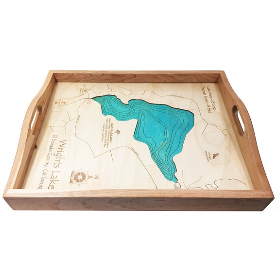 Wrights Lake California Serving Tray Custom Personalized Etsy