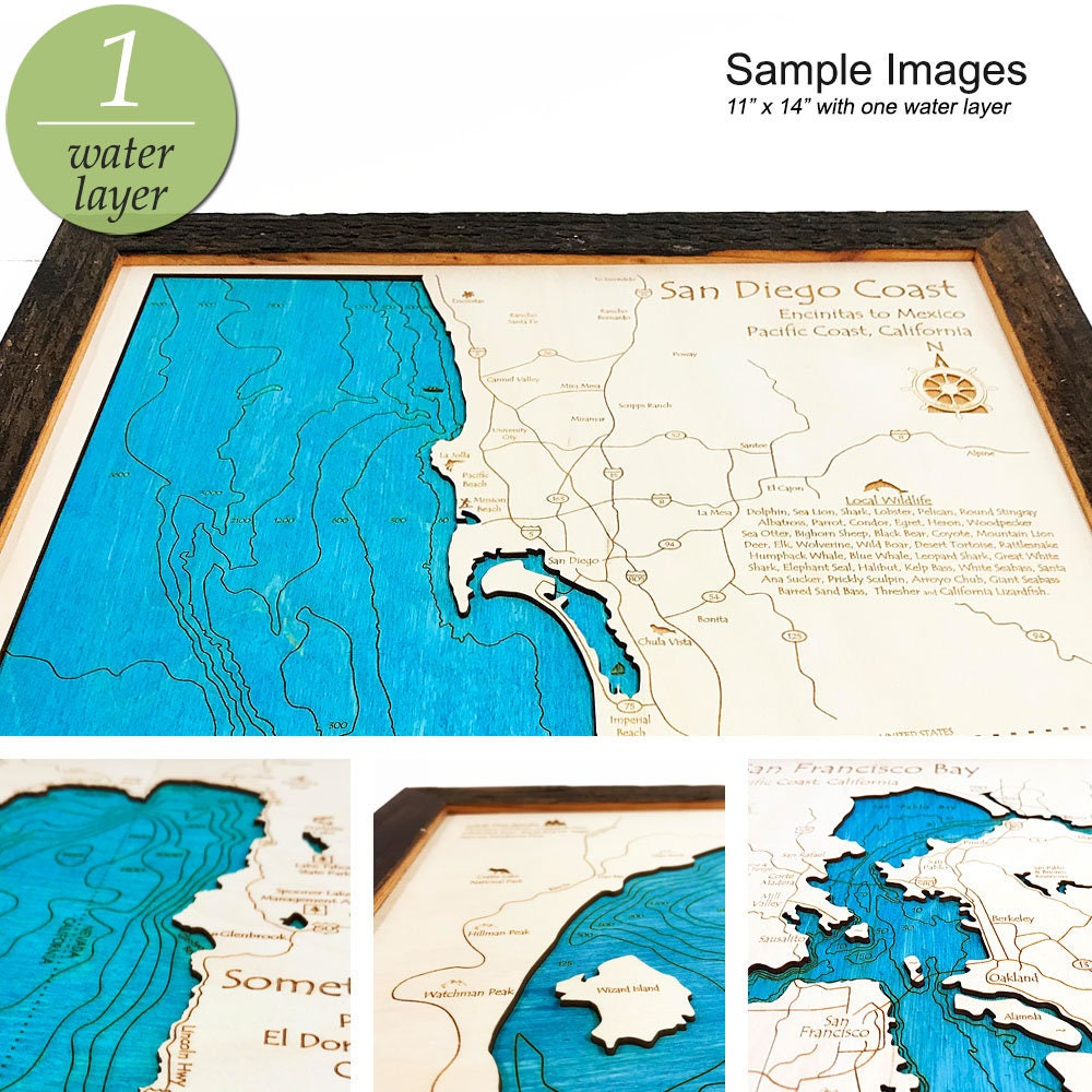 Martiny Chain Of Lakes Map Martiny Chain Of Lakes Tubbs Dogfish Evans Boom Mi 3D | Etsy Denmark