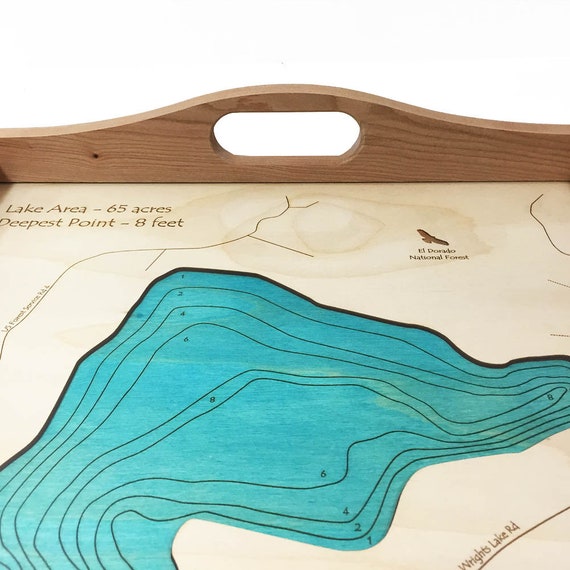 Wrights Lake California Serving Tray Custom Personalized Etsy