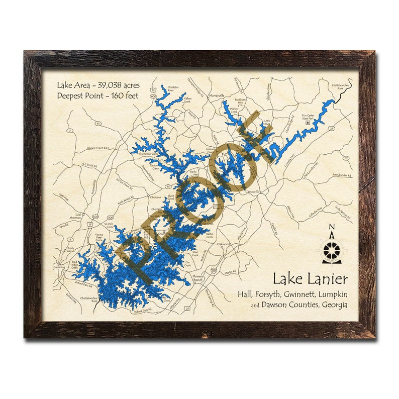 Lake Lanier Marinas Map