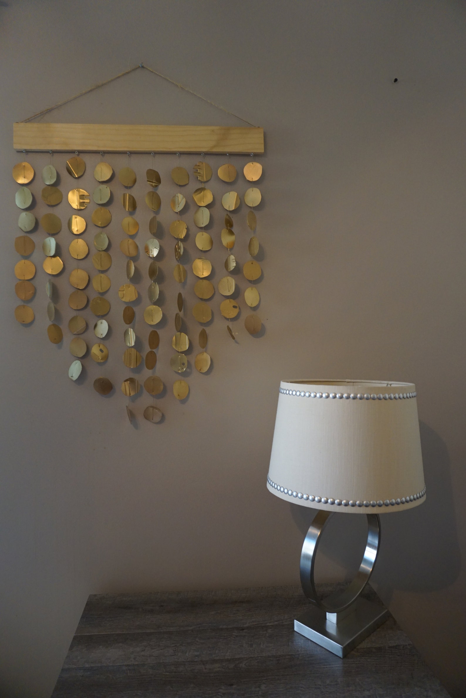 Pure Gold Circlesrose Goldwall Art Decor Handmade - Etsy