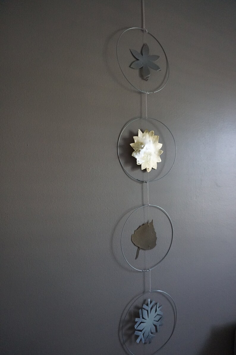 Four Seasons, 4 Seasons Wall Decor, 4 Seasons Wall Hanging, Handmade ...