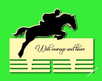 Medal hanger / display for parkour horse rider