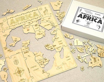 Wooden puzzle AFRICA
