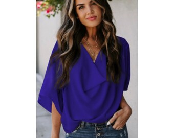cute royal blue tops