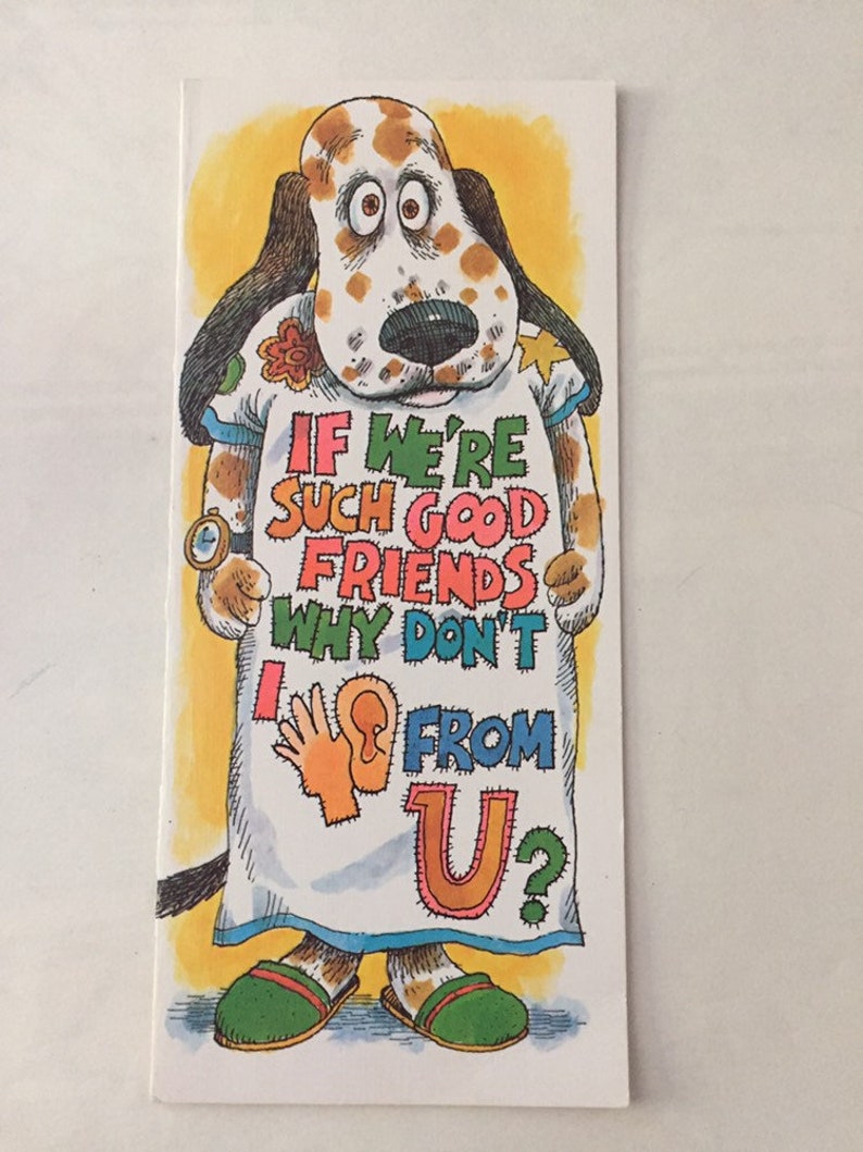 With Envelope Vintage Unused Miss You Card 1970s Fran Mar Seauaints Greeting Card