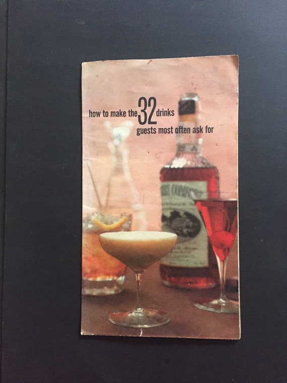 1958 Vintage Southern Comfort Advertising Pamphlet Pull Out Etsy