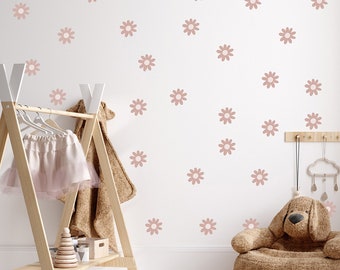 22 Daisies Wall Decals for Kids' Room / Daisy Wall Sticker in Boho Style / Flowers Wall Decals